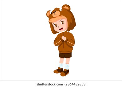 Cute Boy Character Design Illustration