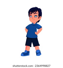 Cute Boy Character Design Illustration