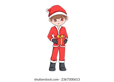 Cute Boy Character Design Illustration