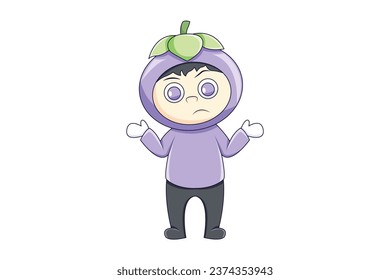 Cute Boy Character Design Illustration
