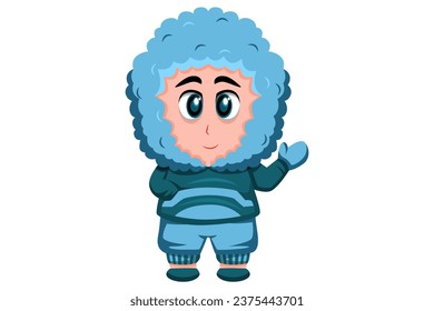 Cute Boy Character Design Illustration