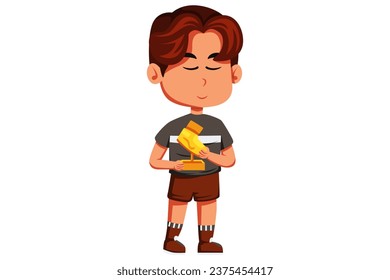 Ilustración de diseño de caracteres Cute Boy