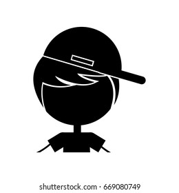cute boy character icon