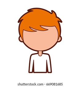 cute boy character icon