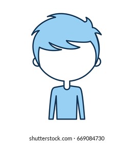 cute boy character icon