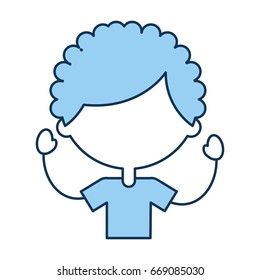 cute boy character icon