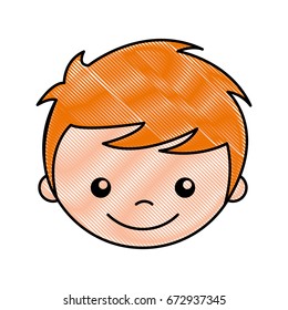 cute boy character icon