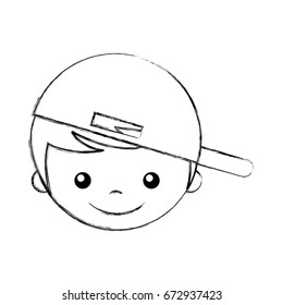 cute boy character icon