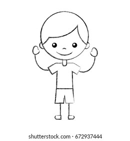 cute boy character icon