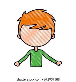 cute boy character icon