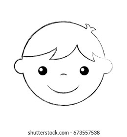 cute boy character icon