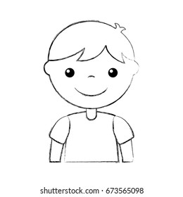 cute boy character icon