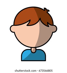cute boy character icon
