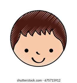cute boy character icon