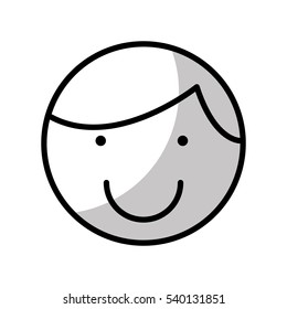 cute boy character icon vector illustration design