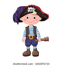 cute boy, children pirate