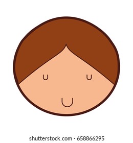 cute boy drawing icon