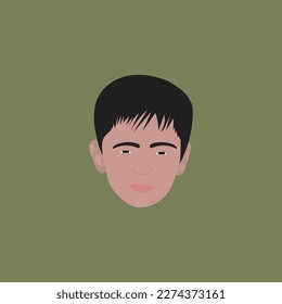 Cute boy face Avatar-vecor artwork.