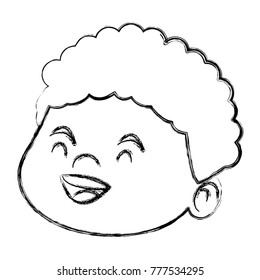 Cute boy face cartoon