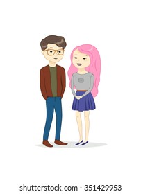 cute boy and girl