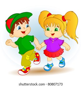 Cute Boy and Girl| Happy Children |