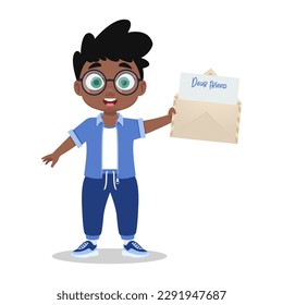 Un chico lindo consiguió un sobre