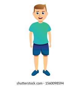 Cute boy icon. Cartoon of cute boy vector icon for web design isolated on white background