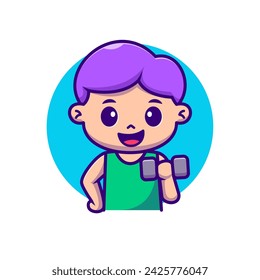 Ilustración linda del icono del vector de la historieta del maniquí del levantamiento del muchacho.
Vector Premium aislado del concepto del icono del deporte de la gente. Plano
Estilo de dibujos animados