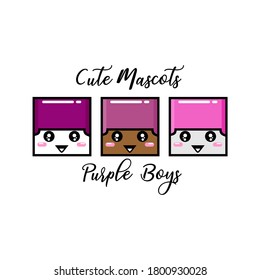 Cute Boy Mascot Vector Illustration
