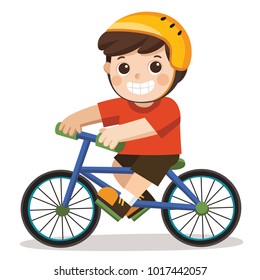 3,790 Kid Boy Driving Bicycle Images, Stock Photos & Vectors | Shutterstock