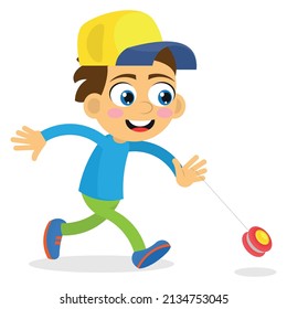 Cute-Junge beim Spielen