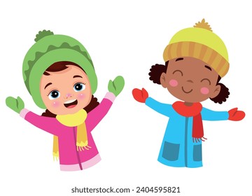 cute boy with scarf, beret and mittens