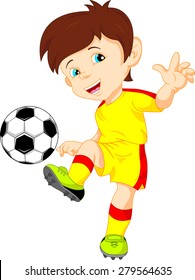 cute boy soccer player