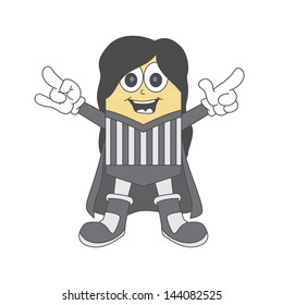 cute boy in stripe shirt