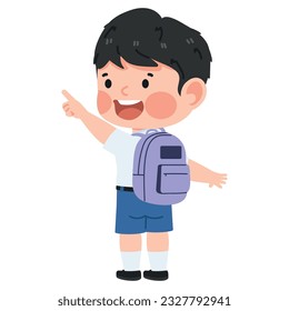Cute-Jungen-Studentenpunktkartographie
