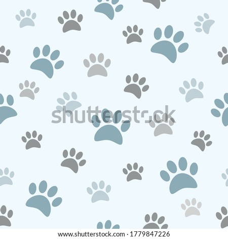 Cute boyish paw prints on seamless pattern.
Good for textile print, wallpaper, wrapping paper, print on gifts.