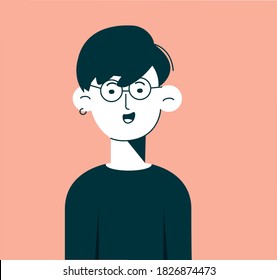 cute boy's patern illustration vector