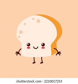 Cute Breakfast Cartoon Sets Lächeln
