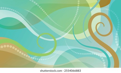 Cute bright colorful art wallpaper. A beautiful illustration for interior decoration, corporate designs, blogs, postcards, posters and your other projects. Vector. 