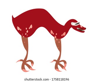 
cute bright fantastic dinosaur monsters
