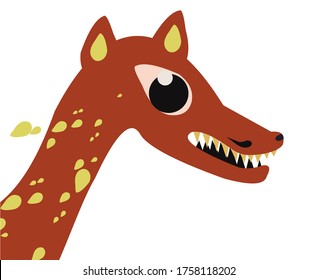 
cute bright fantastic dinosaur monsters
