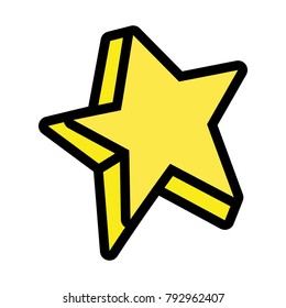 cute bright star art design