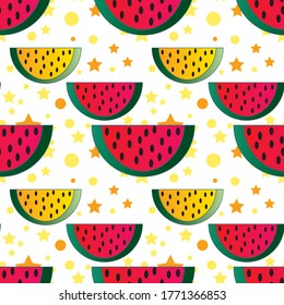 cute bright summer theme in seamless pattern design. Can use for print, template, fabric, presentation, textile, banner, poster, wallpaper, digital paper