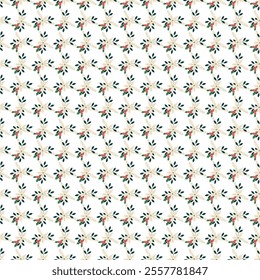 	Cute bright winter holiday pattern with various hand-drawn Christmas elements and a seamless repeat.