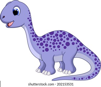 Cute Brontosaurus Cartoon