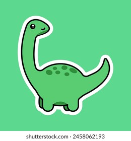 Cute Brontosaurus vector illustration design