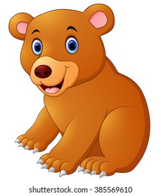 Cute Brown Bear Cartoon