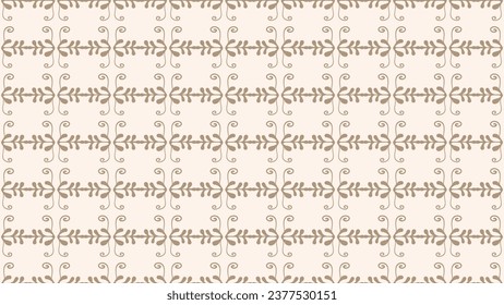 Cute brown floral pattern. Seamless background. For backgrounds, wallpapers, textiles, and fashion.
