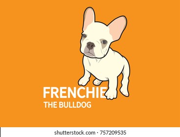 Cute French Bulldog Lay Down On Stock Vector (Royalty Free) 1778985974