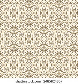 cute brown golden floral pattern calm background